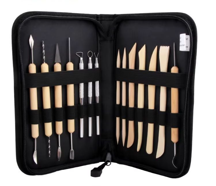 Çantalı Modelaj el aletleri 14 lü set