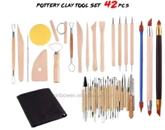 Modelaj ve seramik Başlangıç Seti aletleri 42 li set