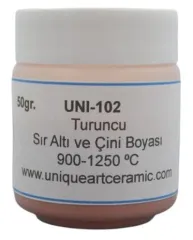 UNI 102 Turuncu Sıraltı ve Çini Boyası