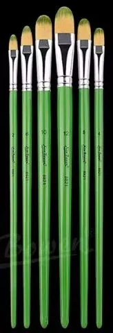 Sırlama Fırçası 6 lı set Fındık Ağızlı