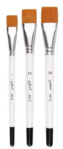 Sırlama Fırçası 3 lü set düz ağız